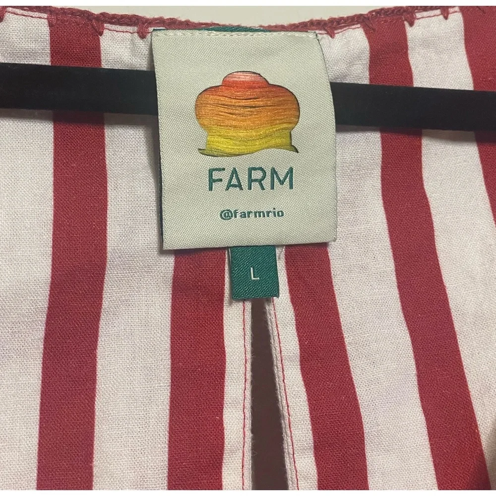 FARM Rio Red and White Floral Swim Coverup - Picture 6 of 7